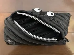 【美品】zipit ジップイット・ペンケース グリルズモンスターポーチ ブラック