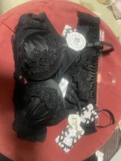 ブラック A70 ブラジャーショーツ×2 3点セット