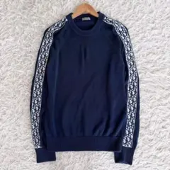 美品　ディオールオム　セーター　オブリーク　ネイビー　Sサイズ