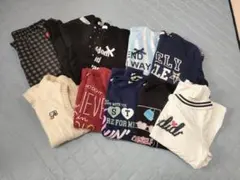 160トレーナー トップス 長袖 フリース ガウチョパンツなど まとめて 10点