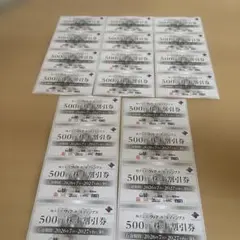 ヴィア・ホールディングス 株主優待10000円分 500円券 20枚のサムネイル