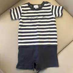 アニエスベー　ボーダー柄ロンパース