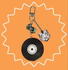 虎　レコード　携帯チャーム　ストラップ　キーホルダー　じゃらじゃらキーホルダー