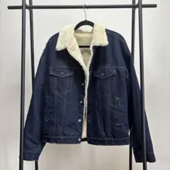 Java ボア裏地 デニムジャケット レディース