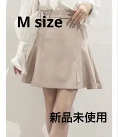 新品タグ付きMERCURYDUO【小澤美里コラボ】ベルト付スリットミニスカパン