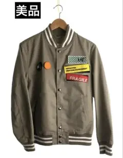 【美品】uniform experiment 2020S/S スタジャンベージュ