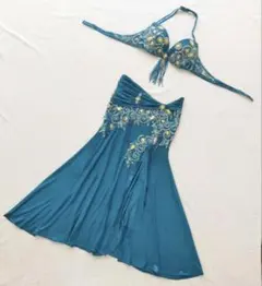 ベリーダンスセットアップ ティールグリーン