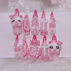 女児 ゴテゴテ 平成 ネイルチップ 地雷 量産 イベント ライブ 推し