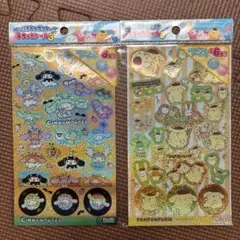 サンリオキャラクターズキラッとシール3 シナモロール、ポムポムプリン