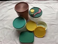 Tupperware 食品保存容器 セット レトロカラー まとめ売り - メルカリ