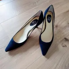 Sergio Rossi プリーツ パンプス 36 ネイビー - メルカリ