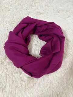 ☆美品☆ EMPORIO ARMANI パープル モダール　大判　ストール