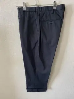 WACKOMARIA黒 裾折り返し ハーフパンツ