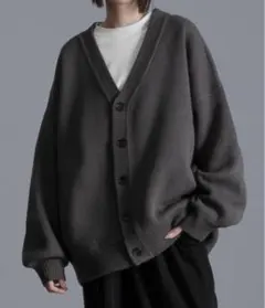 【Loose】ボリュームスリーブオーバーニットカーディガン