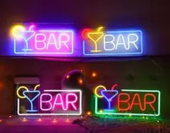 バーネオンサイン BARネオンライトサイン USB給電 デコラティブバーオープン