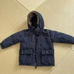 Gap ネイビー 中綿コート フード付き