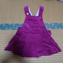 80サイズ パープルカラー ジャンパースカート
