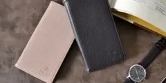 ナノユニバース/iPhone15ケース/手帳型ケース/ブラック