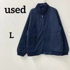 ブルゾン ジップアップ ネイビー