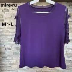 MILLER Women's Clothing: Short-Sleeved Cut-and-Sew Top with Sheer Sleeves (Mrs.)
