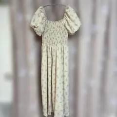 【Dazy】フラワープリント ワンピース S