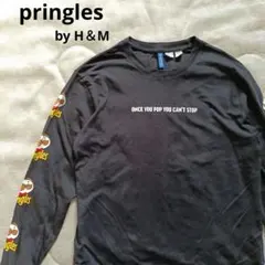プリングルス H&Mコラボ 長袖カットソー Tシャツ ブラック