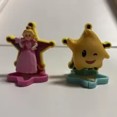 スーパーマリオ ピーチ姫 チコ フィギュアキーホルダー　ハッピーセット
