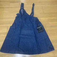 デニム ジャンバースカート