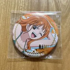 ワンピース ナミ カフェ GENE 箔押し 缶バッジ
