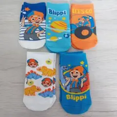 大人気YouTuber Blippi ブリッピー キッズソックス 5足セット