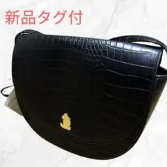 【新品タグ付】ディズニーストア ミッキー クロコ型押し ショルダーバッグブラックのサムネイル