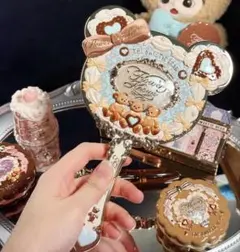 フラワーノーズ　スウィーティーベア　コレクション　ハンドミラー　ミント