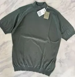 【新品未使用】JOHN SMEDLEY 半袖 モックネックニット