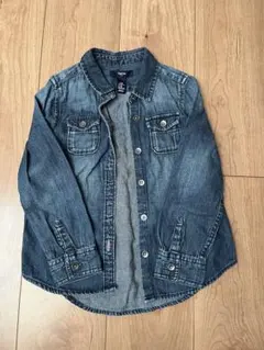 女の子　デニムシャツ　gap 110cm