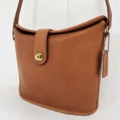 【希少】コーチ ショルダーバッグ USA製 BINOCULAR BAG レザー