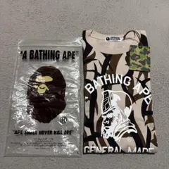 新品 BAPE エイプ ロンT カモ トライバル 迷彩 長袖 XL - メルカリ
