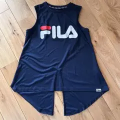 FILA ノースリーブチュニック S ネイビー