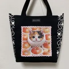 可愛いパネル生地　ハンドメイド　まちなしバッグ　ポーチ ポーチ 名画フラットポーチ ゴッホ「夜のカフェテラス」 ゆうパケット
