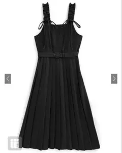 ベルト付きリボンプリーツワンピース[cc99] GRL