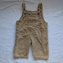 ベージュ コーデュロイ オーバーオール 80cm