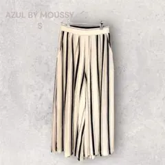 アズールバイマウジー　ワイドパンツ　体型カバー楽ちん　カジュアル　シンプル　柄物