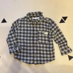 ZARA チェック柄長袖シャツ 2-3歳　サイズ98