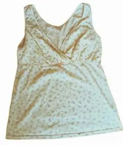 授乳服用タンクトップLLサイズ クリーム色 ラップスタイル