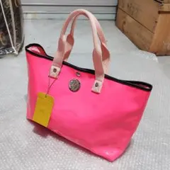 OROBIANCO オロビアンコ エナメル トートバッグ ピンク イタリア製