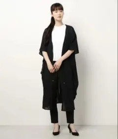 Samansa Mos2 blue ガウンワンピ 黒 羽織りのサムネイル