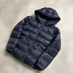 ⭐️2シーズン着用⭐️ トミー　ネイビー フード付き ダウンコート