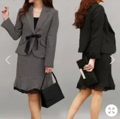 スカートスーツ上下2点セット