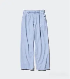 ユニクロ ドレープデニムタックパンツ Sサイズのサムネイル