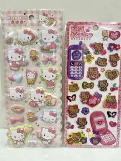 サンリオ ハローキティ 日焼けキティ マシュマロシール　平成ハッピーフォン