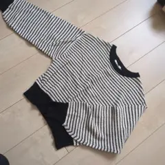 KHA LIA ストライプ長袖ニット Lサイズ